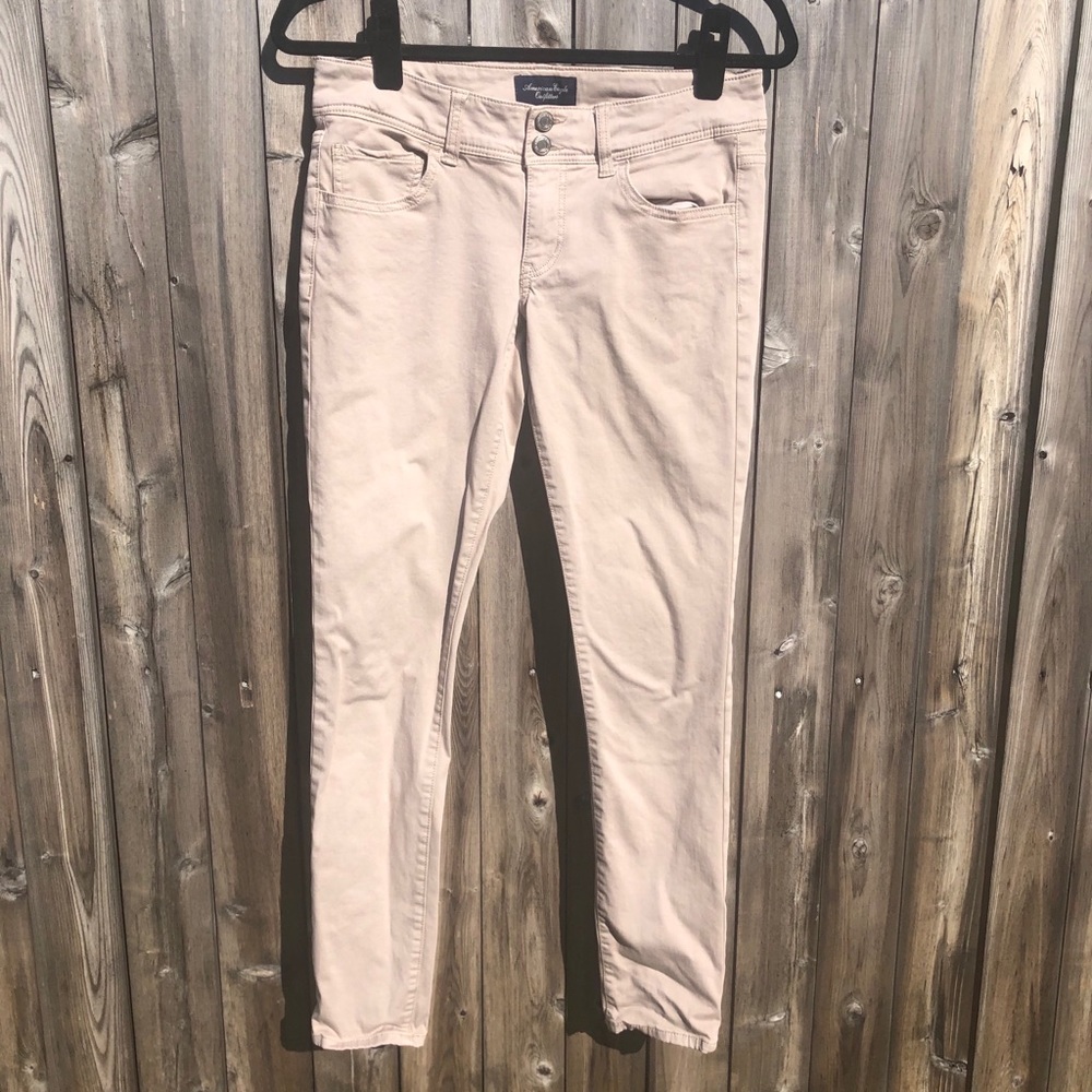 American Eagle Khaki Skinny Pants